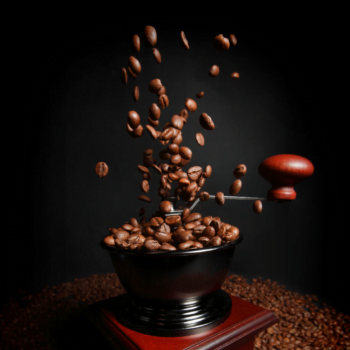 Coffee Grinder with Beans