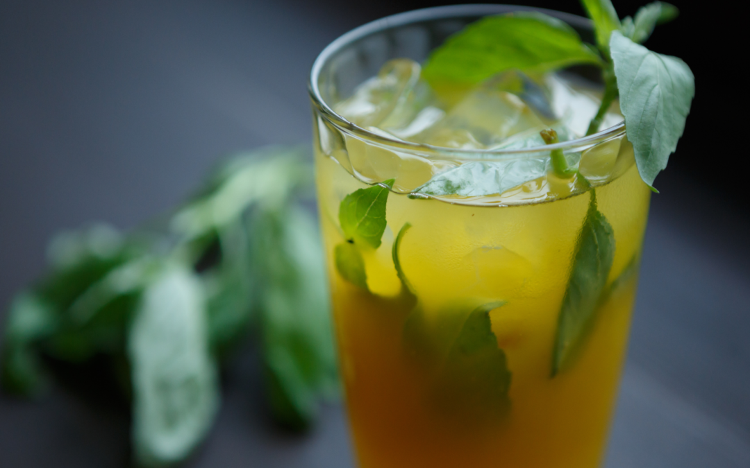 Lemon and Sweet Basil Refresher: A Zesty Delight!