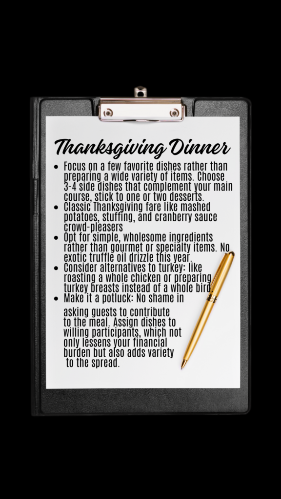 How to Host a Budget Friendly Thanksgiving Feast: Gobble Up Savings Without Skimping on Flavor 4 Thanksgiving Dinner Plan